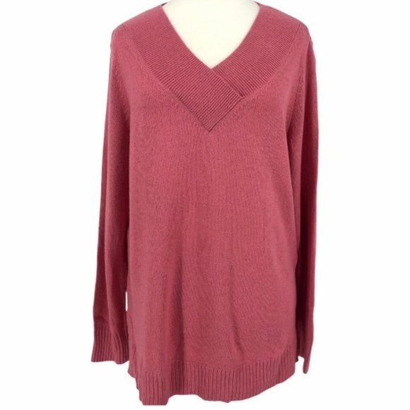KAREN Scott Crossover V-Neck Sweater - Picture 9 of 9